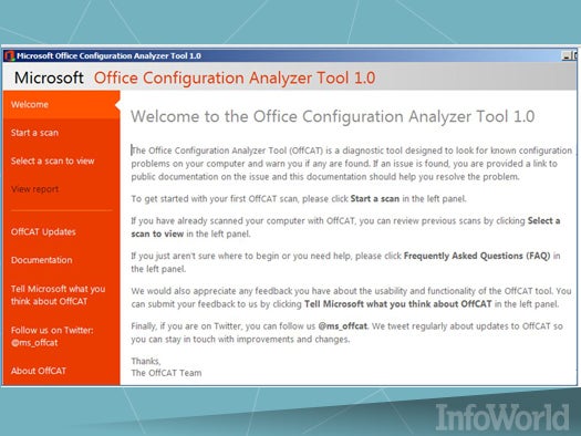 The Office Configuration Analyzer Tool
