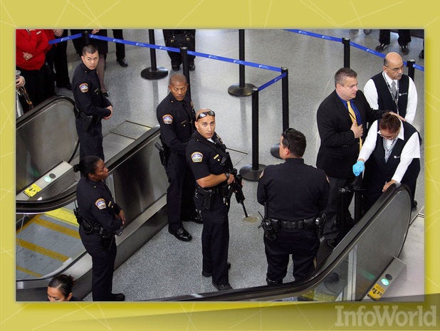 Identify passengers stuck in airport security
