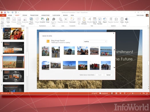 Pull online pics into PowerPoint