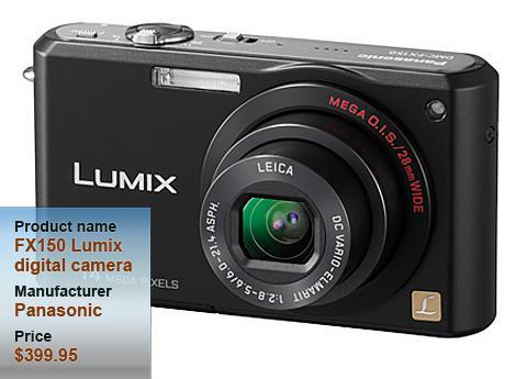 Panasonic FX150 Lumix digital camera