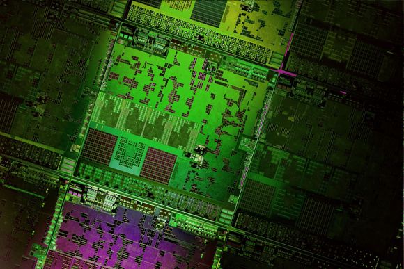 Wafer for AMD's Opteron X2150 and X1150 chips codenamed Kyoto