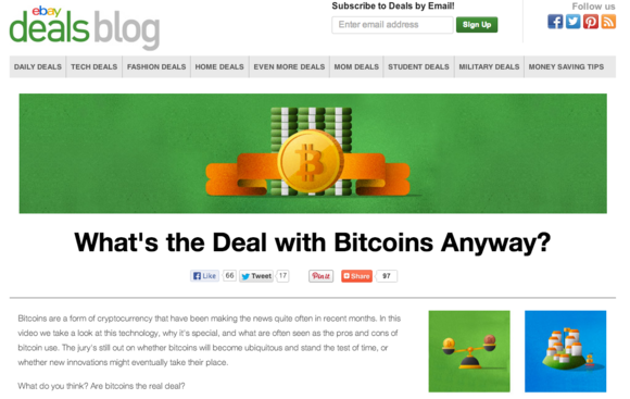 Is eBay warming up to Bitcoin?