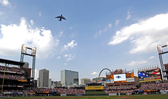 St. Louis Cardinals flyover